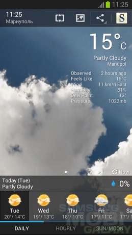 Анимированная погода для андроид