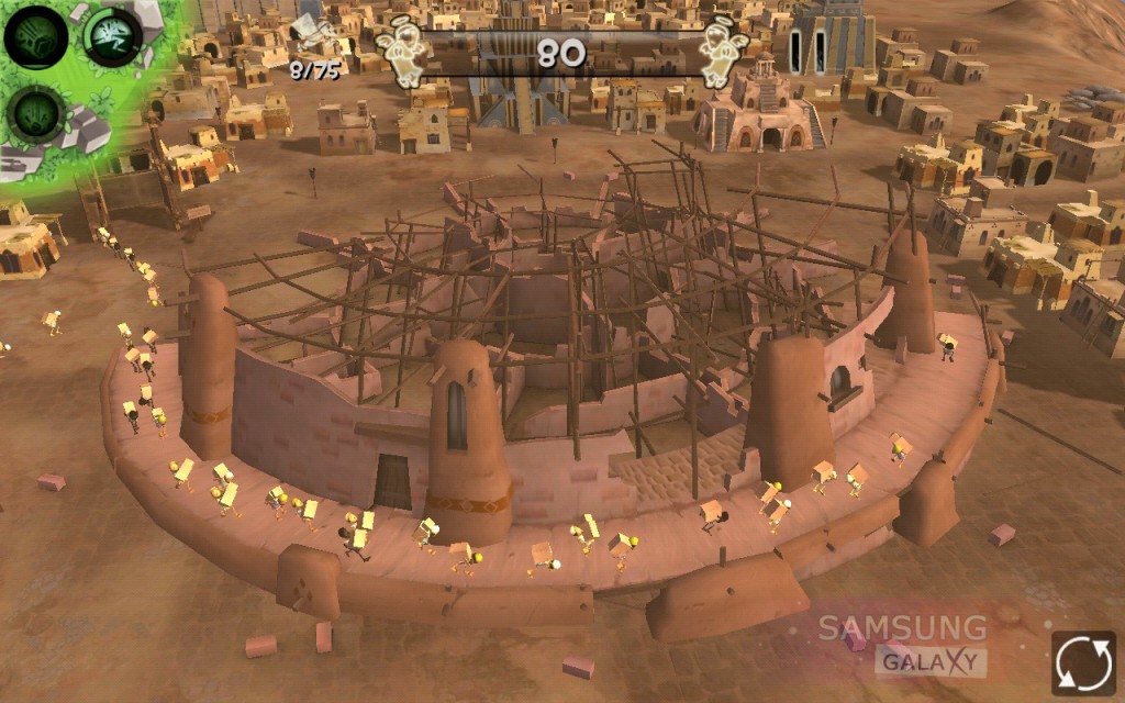 Babel Rising 3D для Android - игровое поле и башня