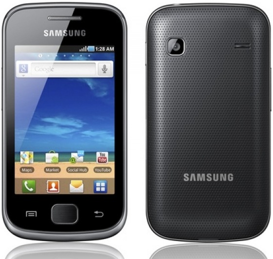 Samsung Galaxy Gio S5660 черный, передняя и задняя панели
