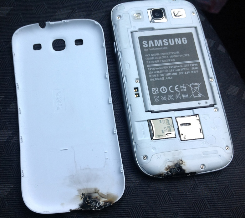 Взрыв Samsung Galaxy S III