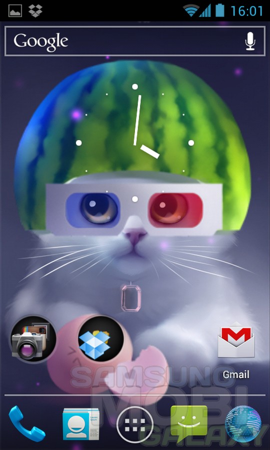 Yang The Cat – “живой” котенок для Samsung Galaxy
