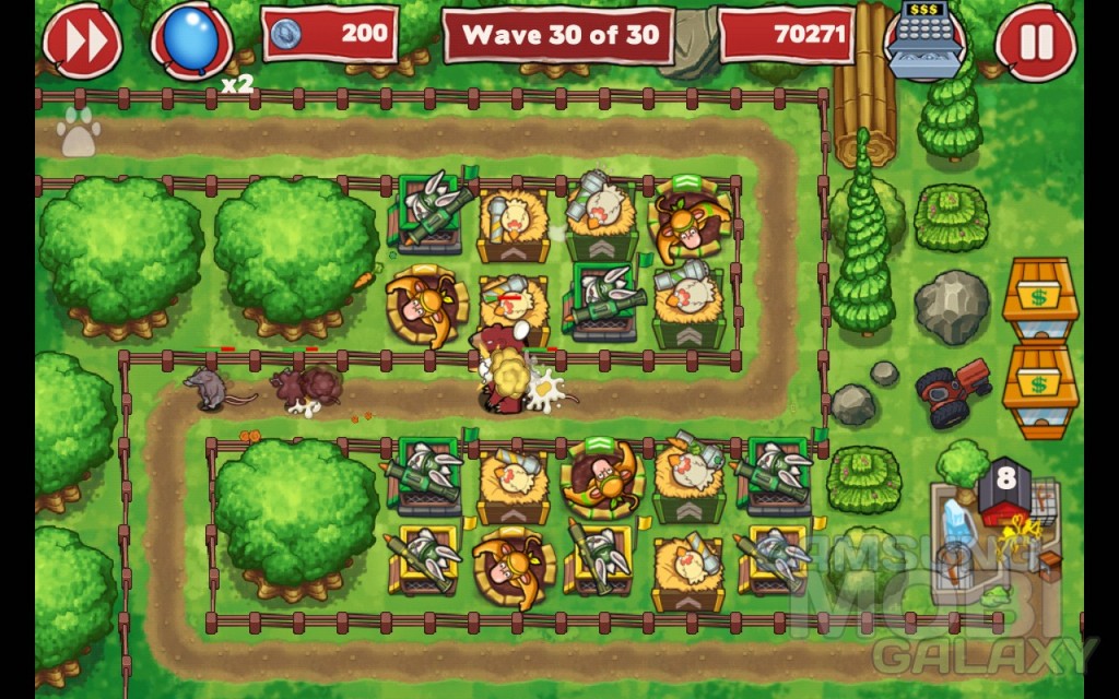Игра Zoo Defenders для Samsung Galaxy Ace, Note, Gio, S 2, S III