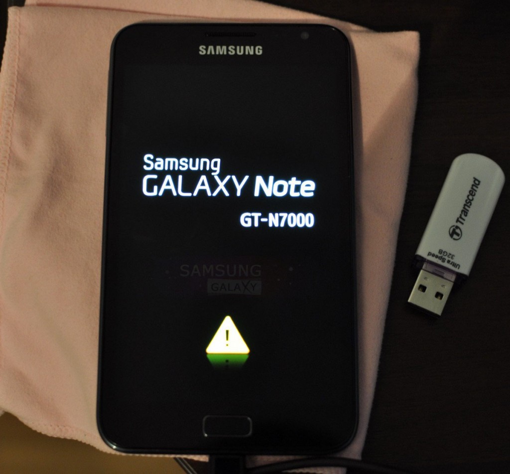 Samsung Galaxy Note N7000 завис при прошивке