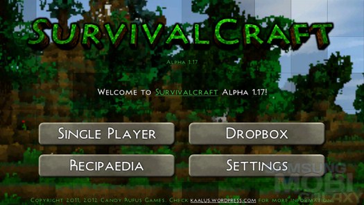 Игра Survivalcraft для Samsung Galaxy - клон майнкрафта