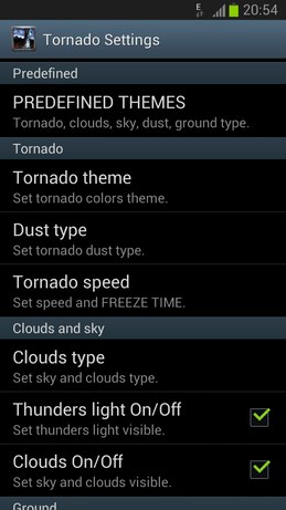 Tornado 3D - живые обои для Андроид