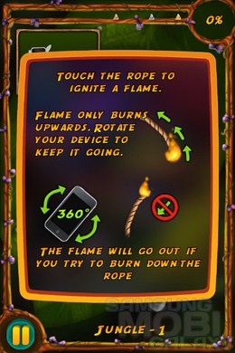 Burn the Rope Worlds – сожженные нити для Android