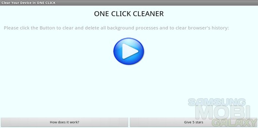 ONE CLICK CLEANER – прирост производительности в один клик для Android