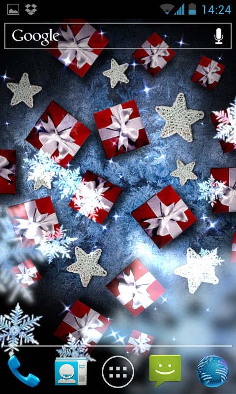 Snow Stars - анимированные снежинки для Самсунг Галакси