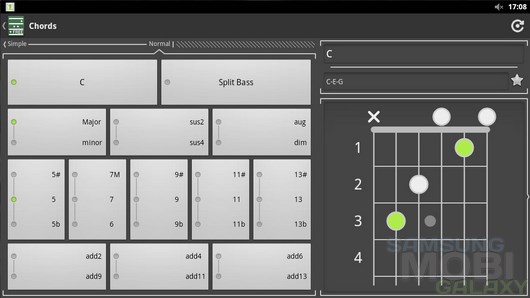 Chord! Free (Guitar Chords) – сборник аккордов для гитары для Android