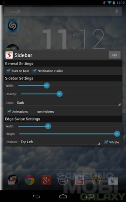 Sidebar Pro – удобная панель для Android