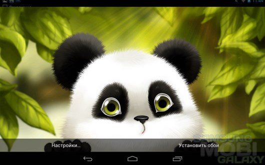Panda Chub Live Wallpaper – милый медвежонок панда для Android