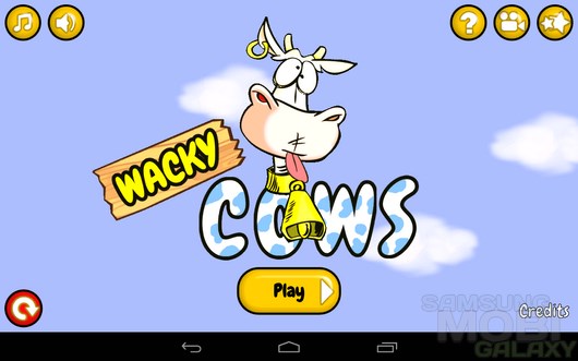 Wacky Cows – летающие коровы для Android