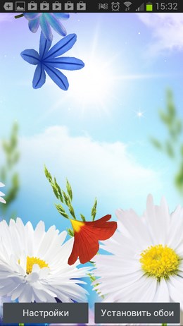 3D Flowers – живые цветы для Android