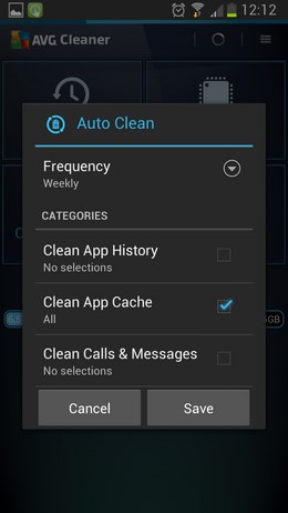 AVG Memory & Cache Cleaner – чистка памяти для Android