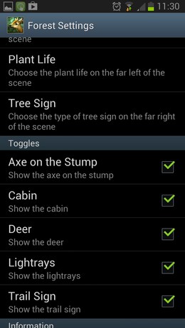 Forest HD – реалистичный лес для Android