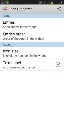 Icon Organizer – порядок на рабочем столе для Android