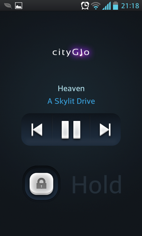 CityGlo Music Player - простой музыкальный плеер для Samsung Galaxy