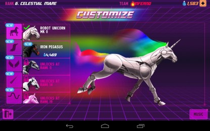 Robot Unicorn Attack 2 - забег сказочного единорога на Samsung Galaxy