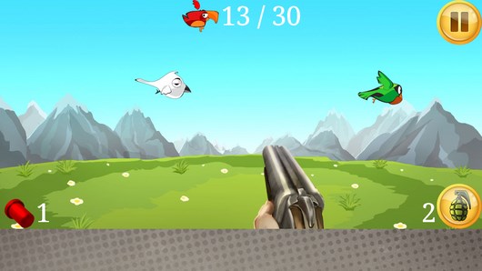 Angry Shooter – охота на попугайчиков