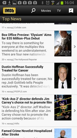 IMDb Movies & TV – база знаний киномана для Android