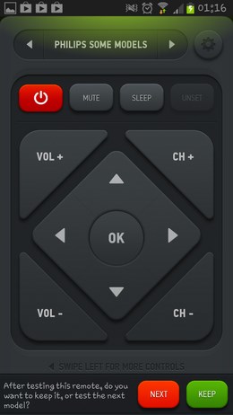 Smart IR Remote for Galaxy S4 – виртуальный пуль ДУ для Android