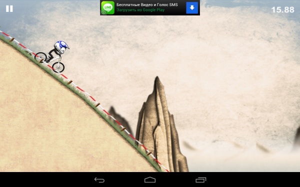 Stickman Downhill - скоростной спуск с горы на Samsung Galaxy