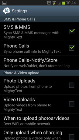 Пишем сообщения на телефоне с ПК - программа MightyText для Android