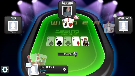 Покер и блек джек в игре Casino League для Android