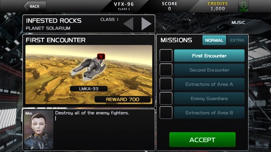 Воздушные сражения в экшене Fractal Combat X для Android