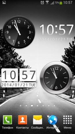 Разнообразные виджеты часов Me Clock для Android