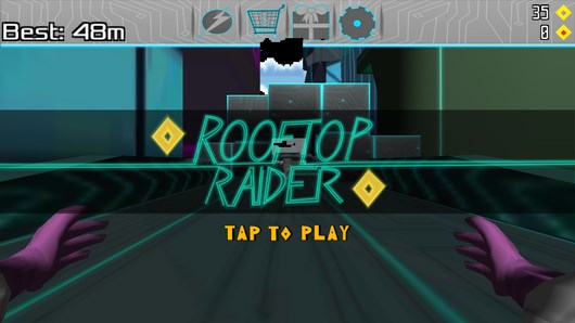 Футуристический раннер Rooftop Raider для Android