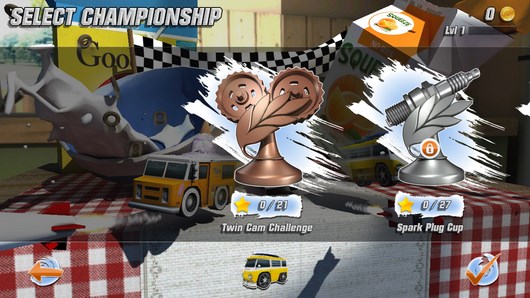 Супер гонки на мини машинках Table Top Racing для Android
