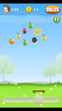Собираем фрукты с ёжиком Бобби в Fruit Story для Android