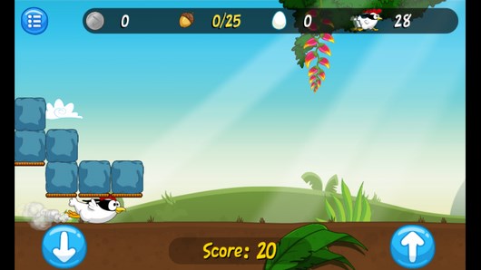 Курица спешит на помощь в Ninja Chicken Adventure Island для Android