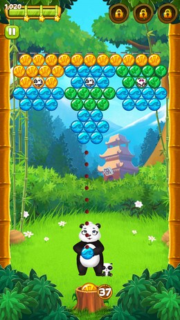 Спасите детей панды в Panda Pop для Android 