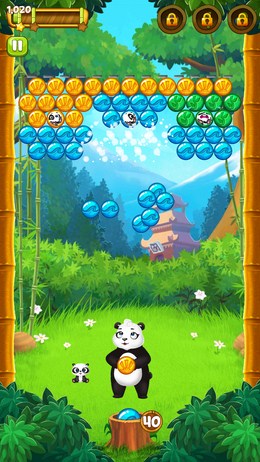 Спасите детей панды в Panda Pop для Android 
