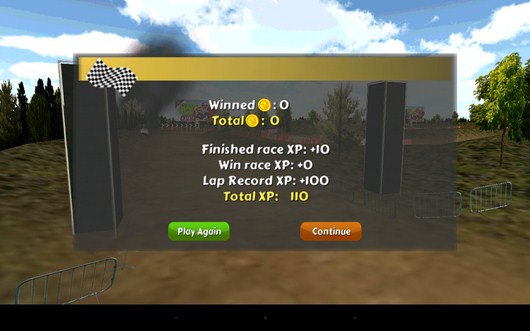 Результаты заезда - Grand Race Simulator 3D для Android