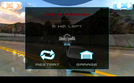 Результаты езды - Racing Rush 3D: Death Road для Android