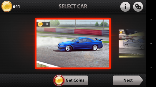 Выбор авто - CarX Drift Racing для Android