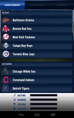 Выбор команды - MLB Franchise