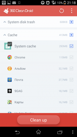 Кэш - 360 Clean Droid для Android