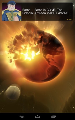 Земля разрушается - Strikefleet Omega для Android