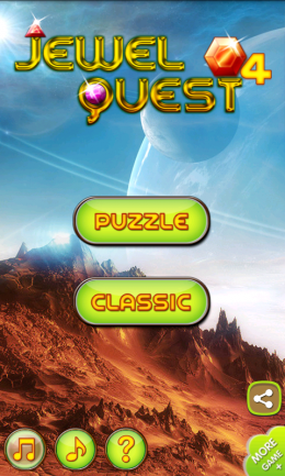 Jewel Quest 4 - меню