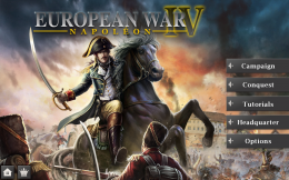 European War 4: Napoleon - меню