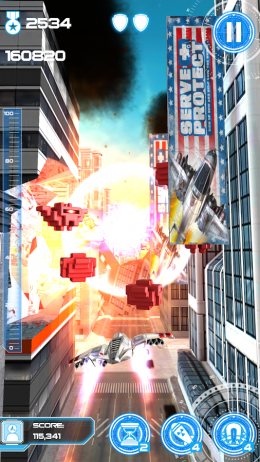 Взрыв - Jet Run: City Defender для Android