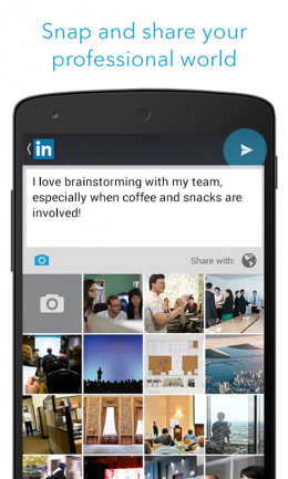 Пост - LinkedIn для Android