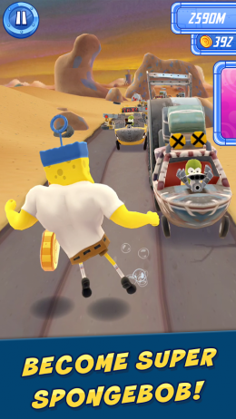 SpongeBob: Sponge on the Run - красочный раннер