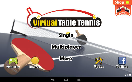 Virtual Table Tennis - виртуальный теннис