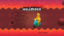 Hellrider - меню