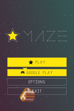Star Maze - меню